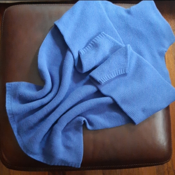 MaxMara Wool and Cashmere Blend Mochneck Sweater in Royal Blue - Picture 6 of 15